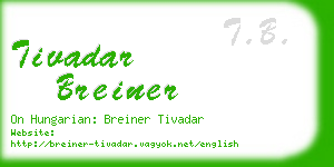 tivadar breiner business card